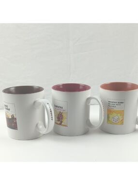 Vintage Starbucks Collector Mugs Sumatra /Caffe Verona / Breakfast Blend